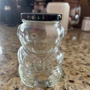 Vintage 1988 Kraft Baby Bear Glass Jar